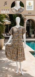 Robe longue élégante et fluide pour femmes (1ère Qualité) فستان نسائي طويل أنيق ومنسيابي