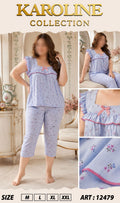 Ensemble Pyjama Élégant en Coton Crêpe - Confort & Style

بيجامة نسائية أنيقة من قماش الخيط المكرش - راحة بلا حدود