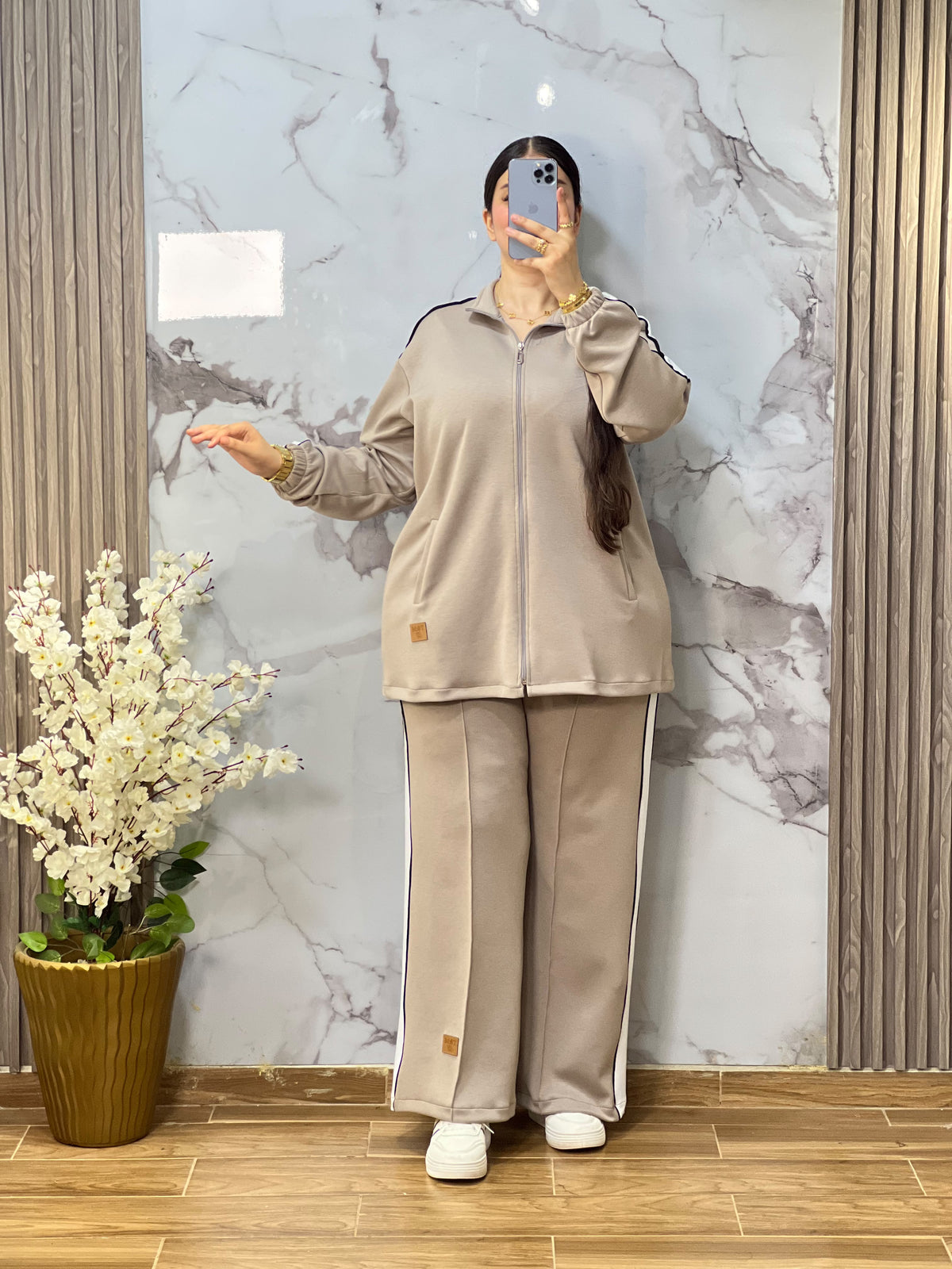 سرفيط نسائي أنيق ومريح بسحاب وأشرطة جانبية