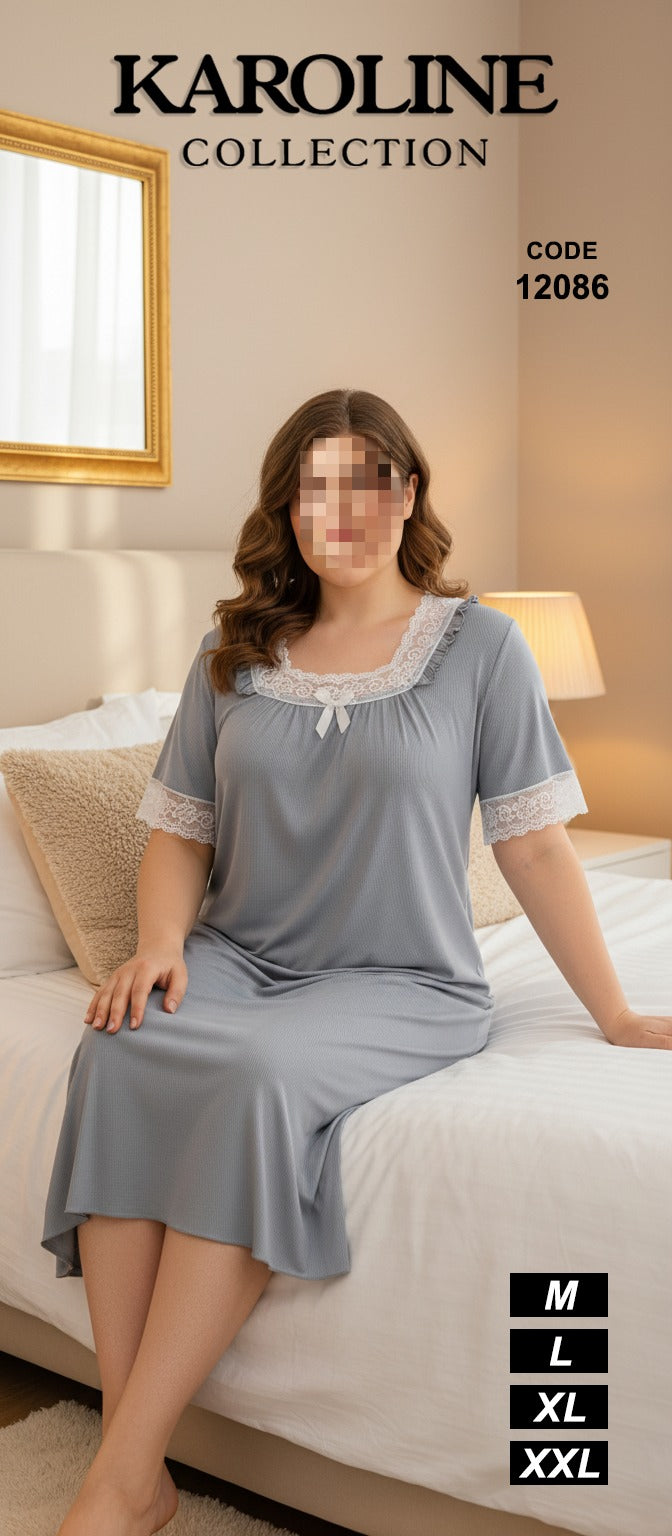 كسوة نوم نسائية مريحة مزينة بالدانتيلNuisette de nuit femme confortable avec détails en dentelle