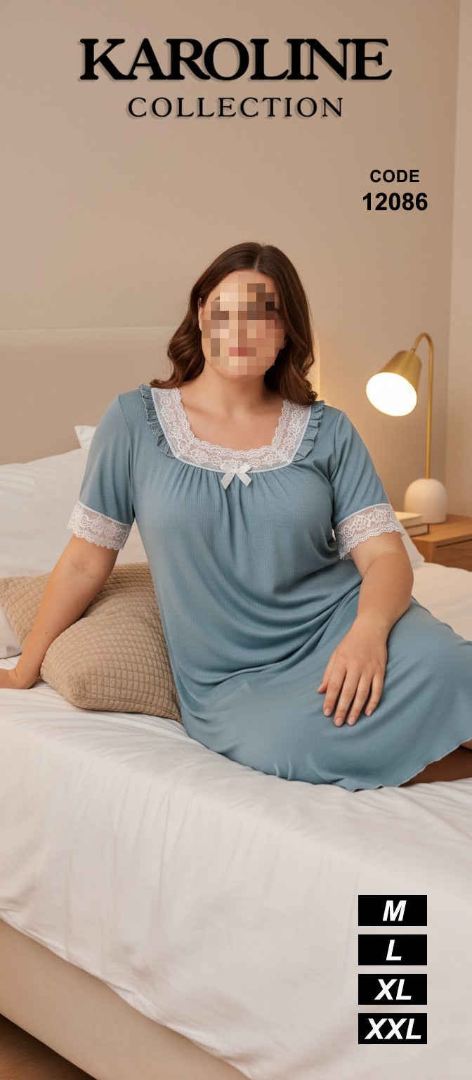 كسوة نوم نسائية مريحة مزينة بالدانتيلNuisette de nuit femme confortable avec détails en dentelle