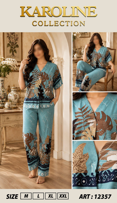 Pyjama d'été 2 pièces pour femmeبيجامة نسائية صيفية من قطعتين