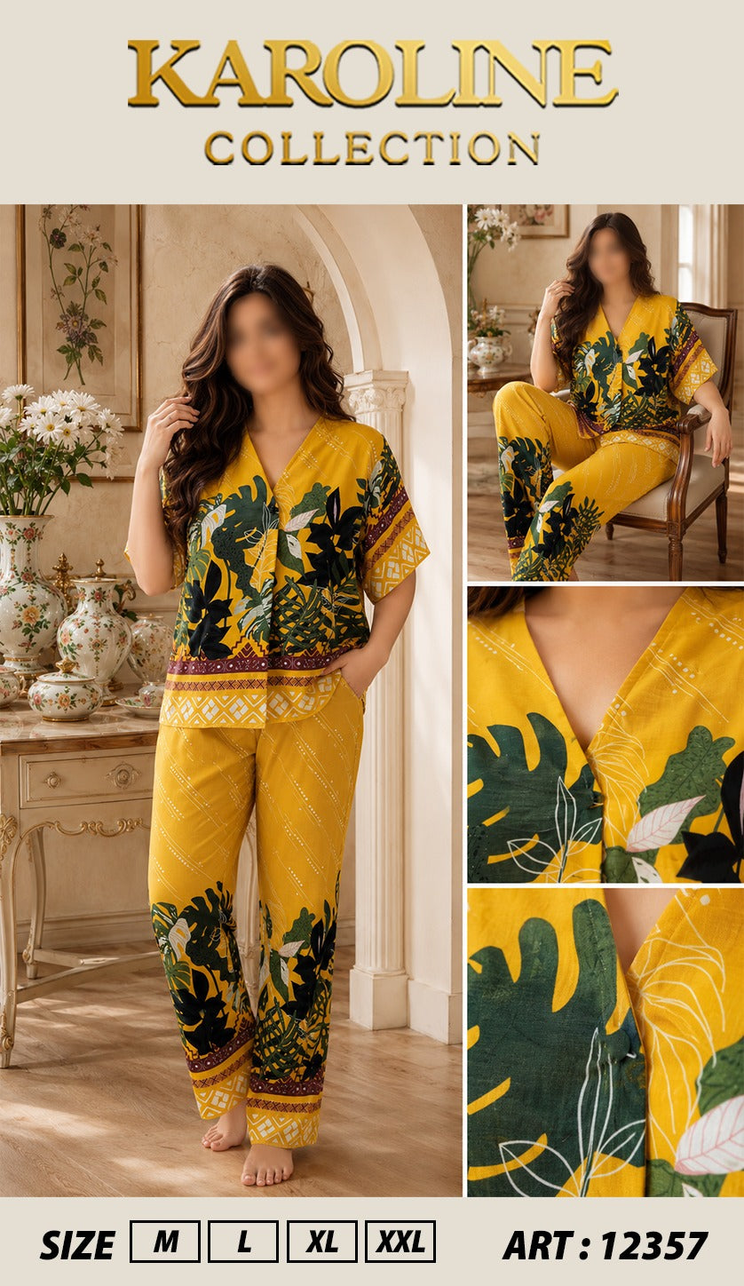 Pyjama d'été 2 pièces pour femmeبيجامة نسائية صيفية من قطعتين