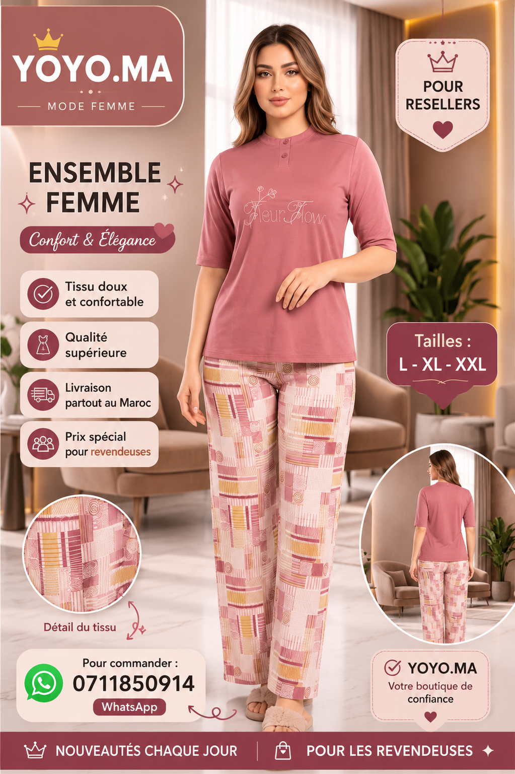 Ensemble Femme Confort & Élégance – YOYO.MA | L • XL • XXL